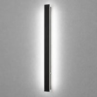 Applique murale LED noire, vue de face en blanc neutre