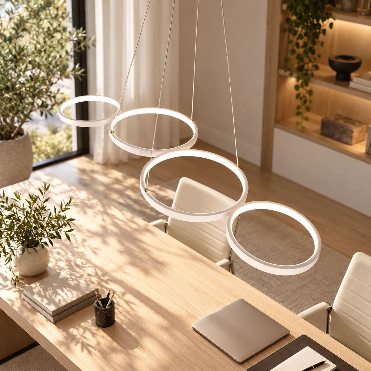 Suspension quatre anneaux LED Léonie – photo 6