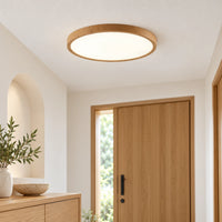 Plafonnier LED ultra-fin effet bois Baptiste – photo 4