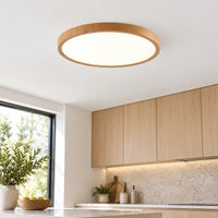 Plafonnier LED ultra-fin effet bois Baptiste – photo 7