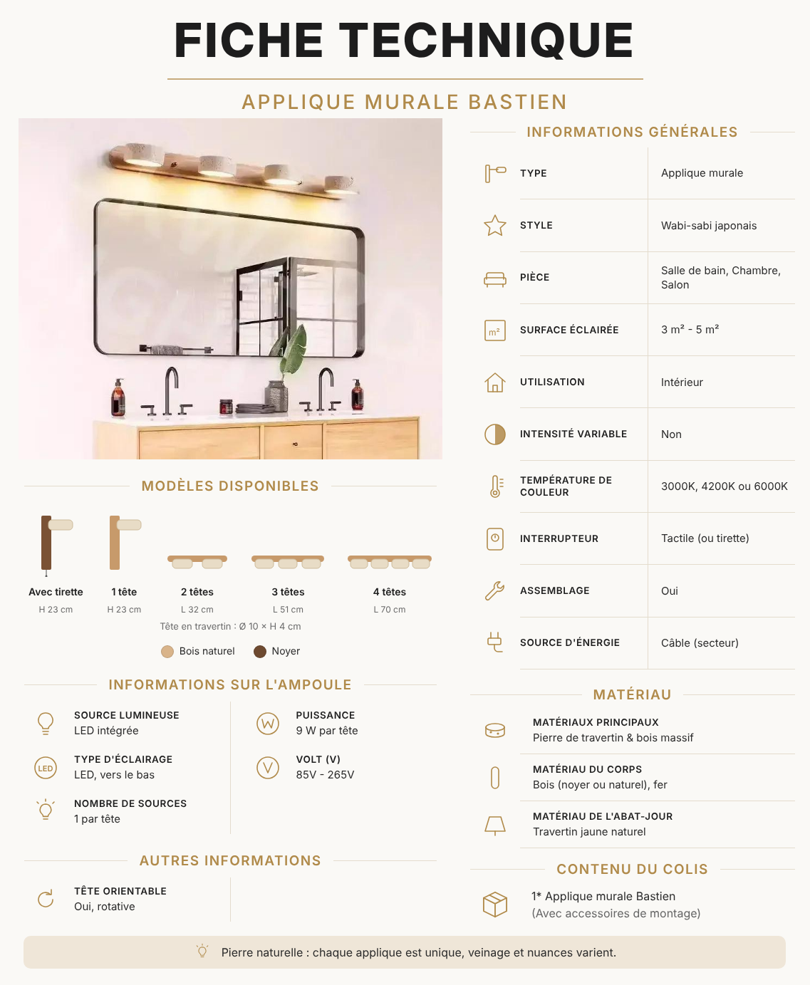 Fiche technique Bastien