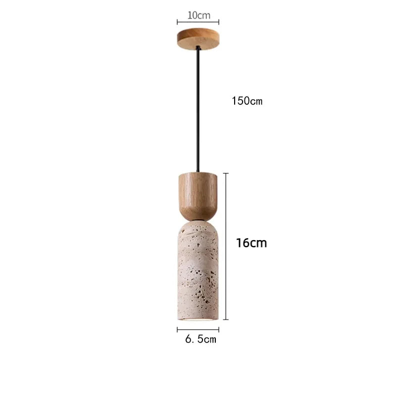 Suspension cylindre en travertin Bérangère – photo 14