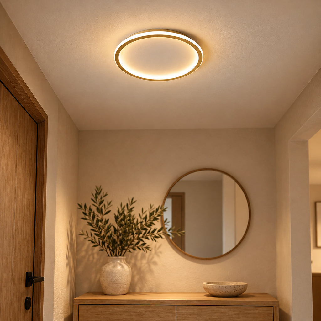 Plafonnier Apolline – Doré 20 cm en intérieur