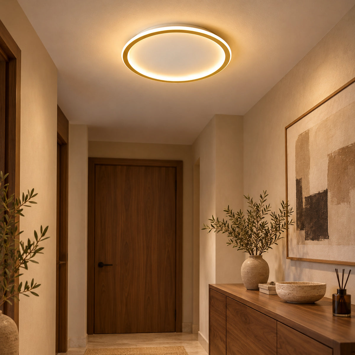 Plafonnier Apolline – Doré 30 cm en intérieur