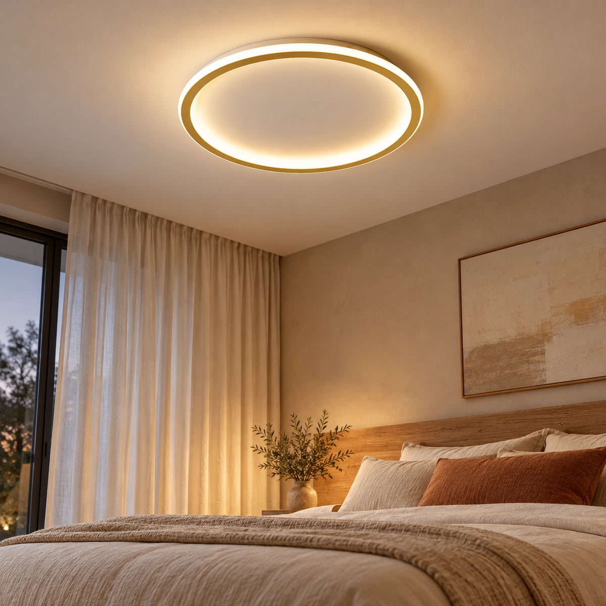 Plafonnier Apolline – Doré 50 cm en intérieur
