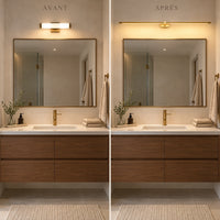Applique miroir LED Anatole – avant apres