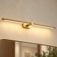 Applique miroir LED Anatole – detail support dore