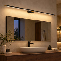 Applique miroir LED Anatole – noir salle de bain