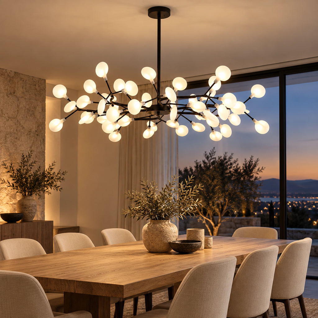 Suspension Florentin – Noir A – 54 têtes en intérieur