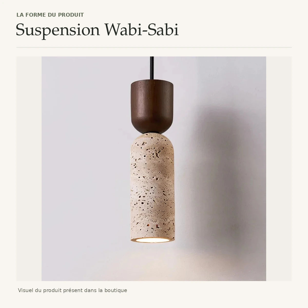 Vue du produit : suspension Wabi-Sabi