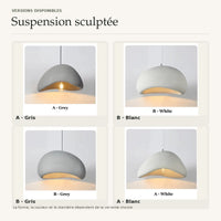 Suspension sculptée Wabi-Sabi — versions