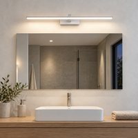 Applique LED de miroir blanche dans une salle de bain