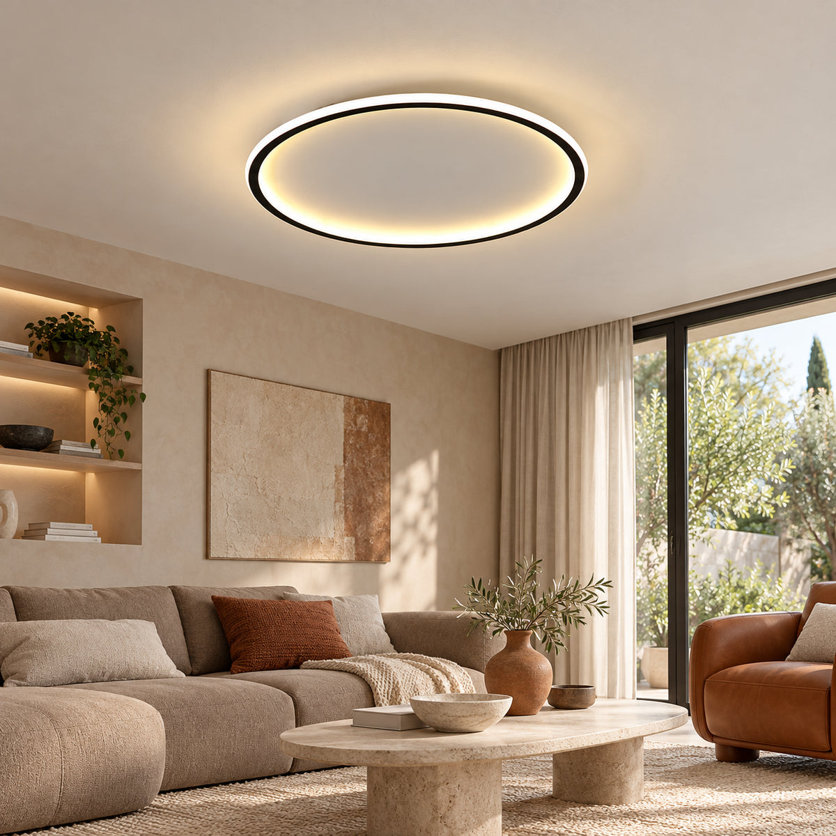 Plafonnier LED anneau minimaliste Apolline – photo 25
