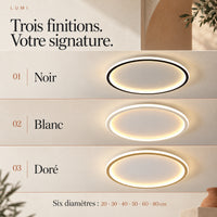 Plafonnier LED anneau minimaliste Apolline – photo 27