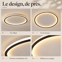 Plafonnier LED anneau minimaliste Apolline – photo 28