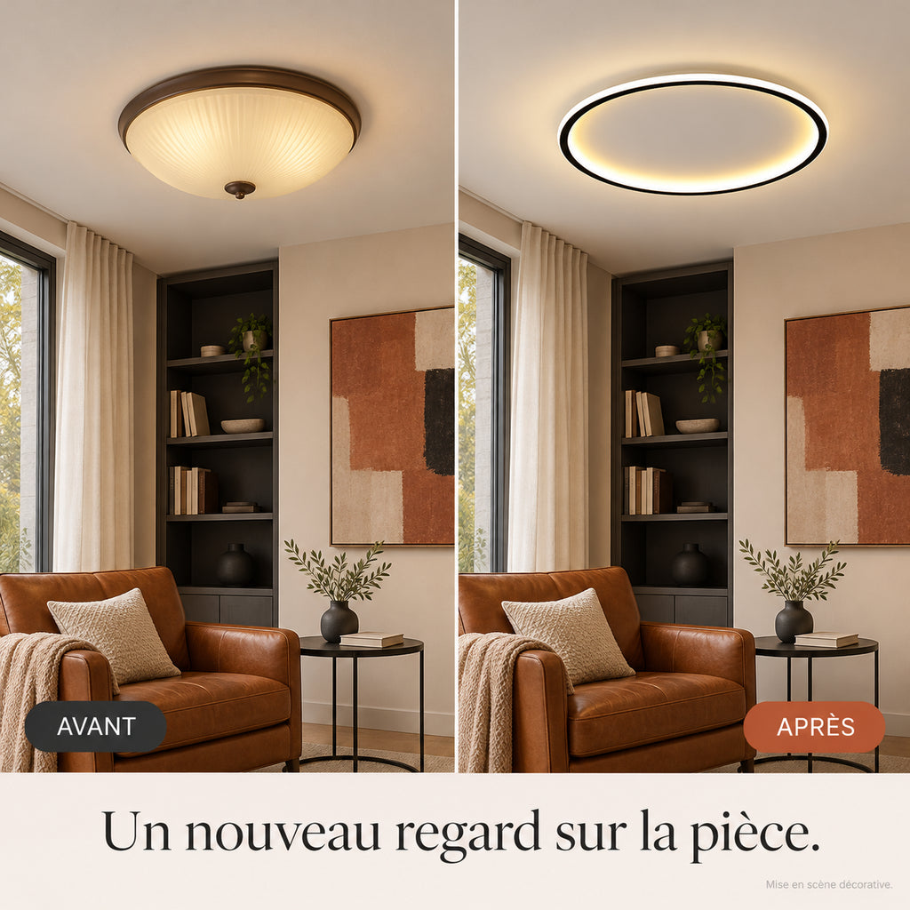 Plafonnier LED anneau minimaliste Apolline – photo 29