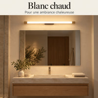 Applique de miroir minimaliste – version blanc chaud
