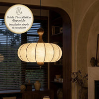 Suspension lanterne en soie Céleste – photo 4